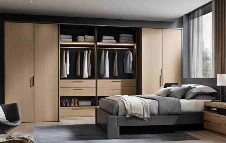 Maximize Space with Wardrobe and Dresser