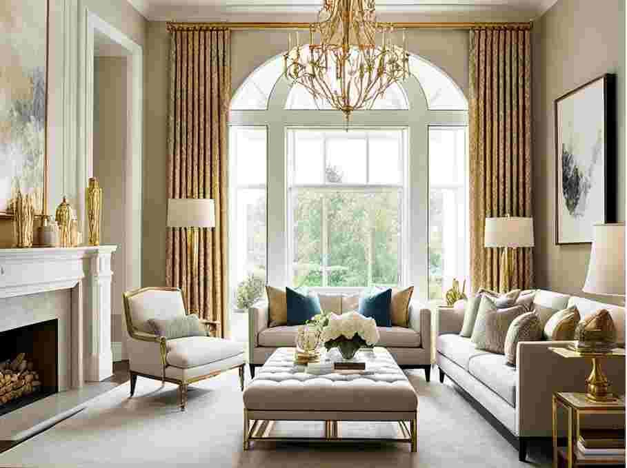 Gold Curtain Rods for Stylish Windows